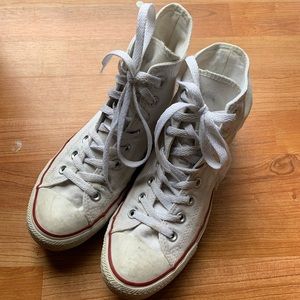 White Hightop Converse